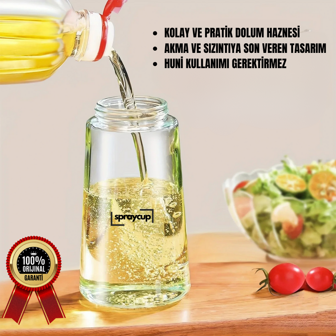 Spraycup® Çok Amaçlı Çift Fonksiyonlu Sprey ve Yağdanlık